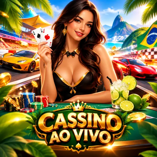 Cartão do cassino ao vivo com dealers brasileiros