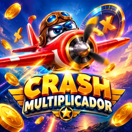 Cartão dos crash games com curva de multiplicador